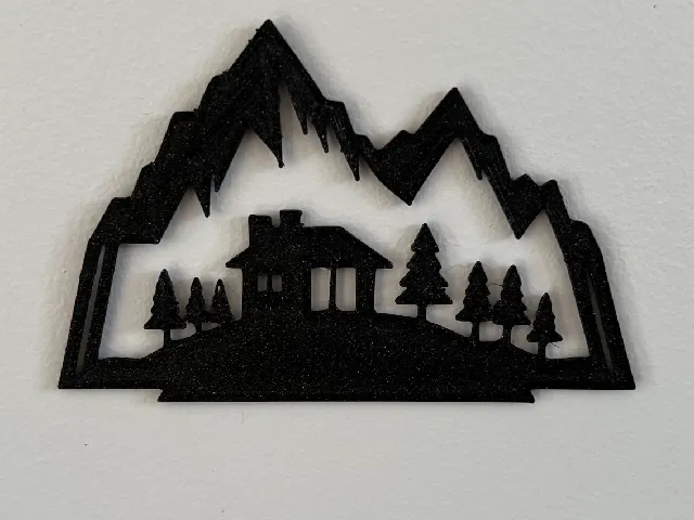 Mountain Scene Wall Art #1