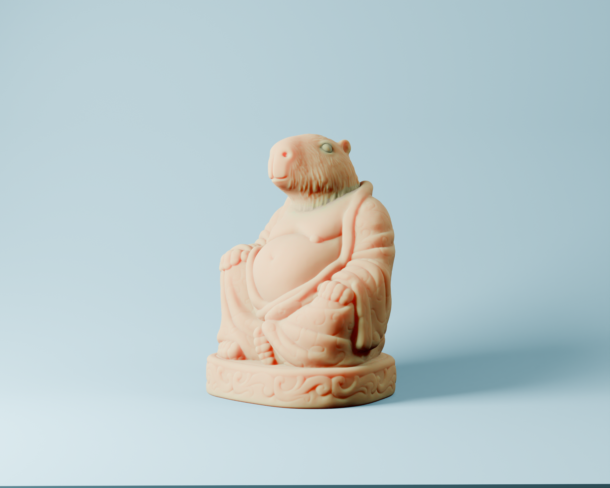 Capybara Buddha by The Buddha Guy Download free STL model