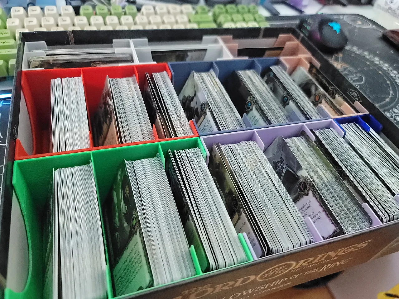 LOTR LCG Player cards storage solution in saga/core box by CamCam |  Download free STL model | Printables.com