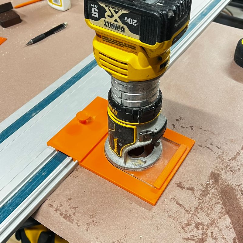 Dewalt Cordless Trim Router Guide for Makita Track Saw Track by Ryan ...