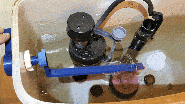 Glacier Bay Side Mount - Toilet Flush Handle System with Angled Lever