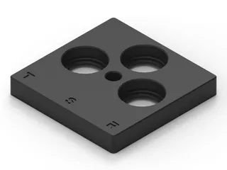 GIRA Centralplate 3-compartment - 2 Versions (Prototype Not Tested)