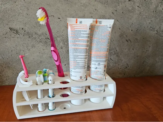 Dental hygiene accessory holder