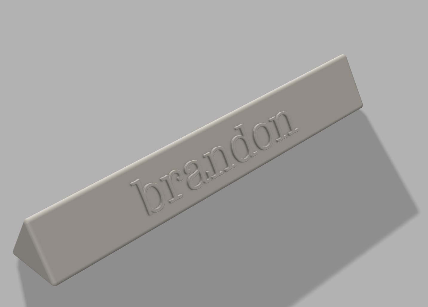 customizable nameplate for office by kamo | Download free STL model ...