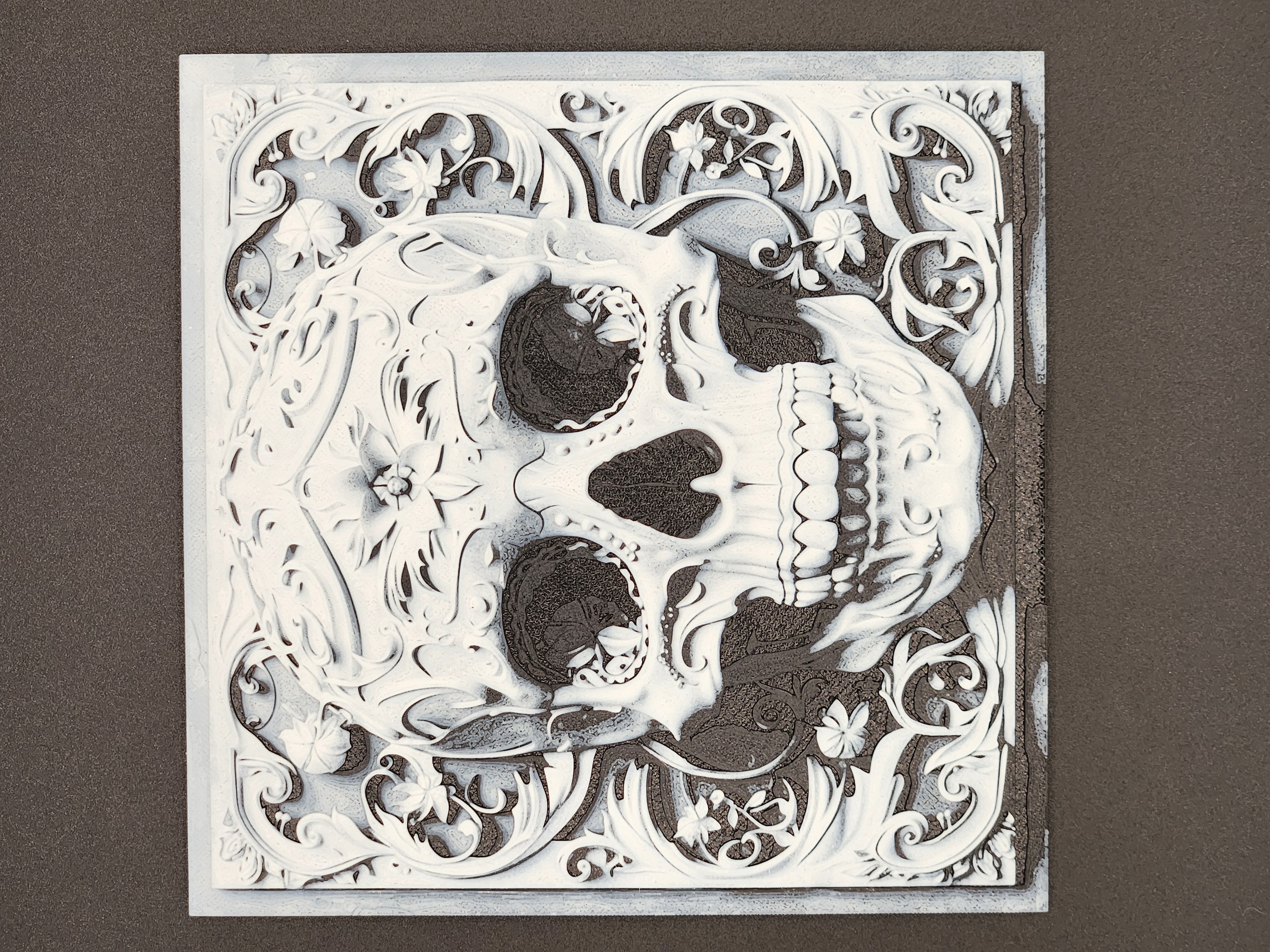 Sugar Skull in the Frame Hueforge