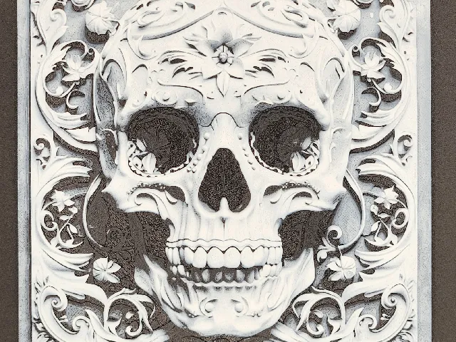 Sugar Skull in the Frame Hueforge