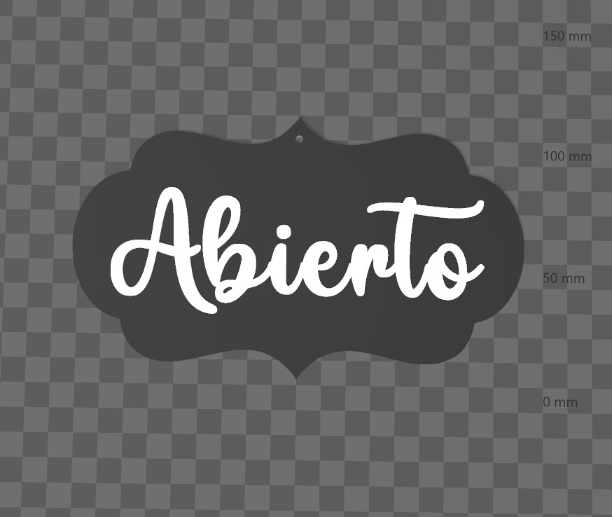 cartel abierto-cerrado