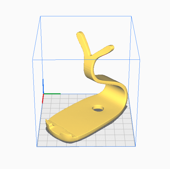 Curvy phone stand