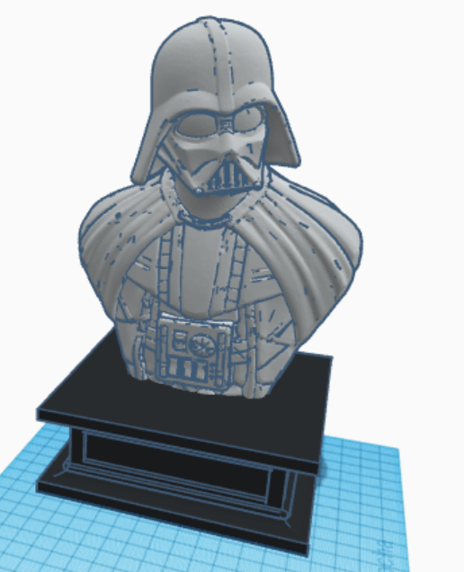 Darth Vader Bust with Pedestal