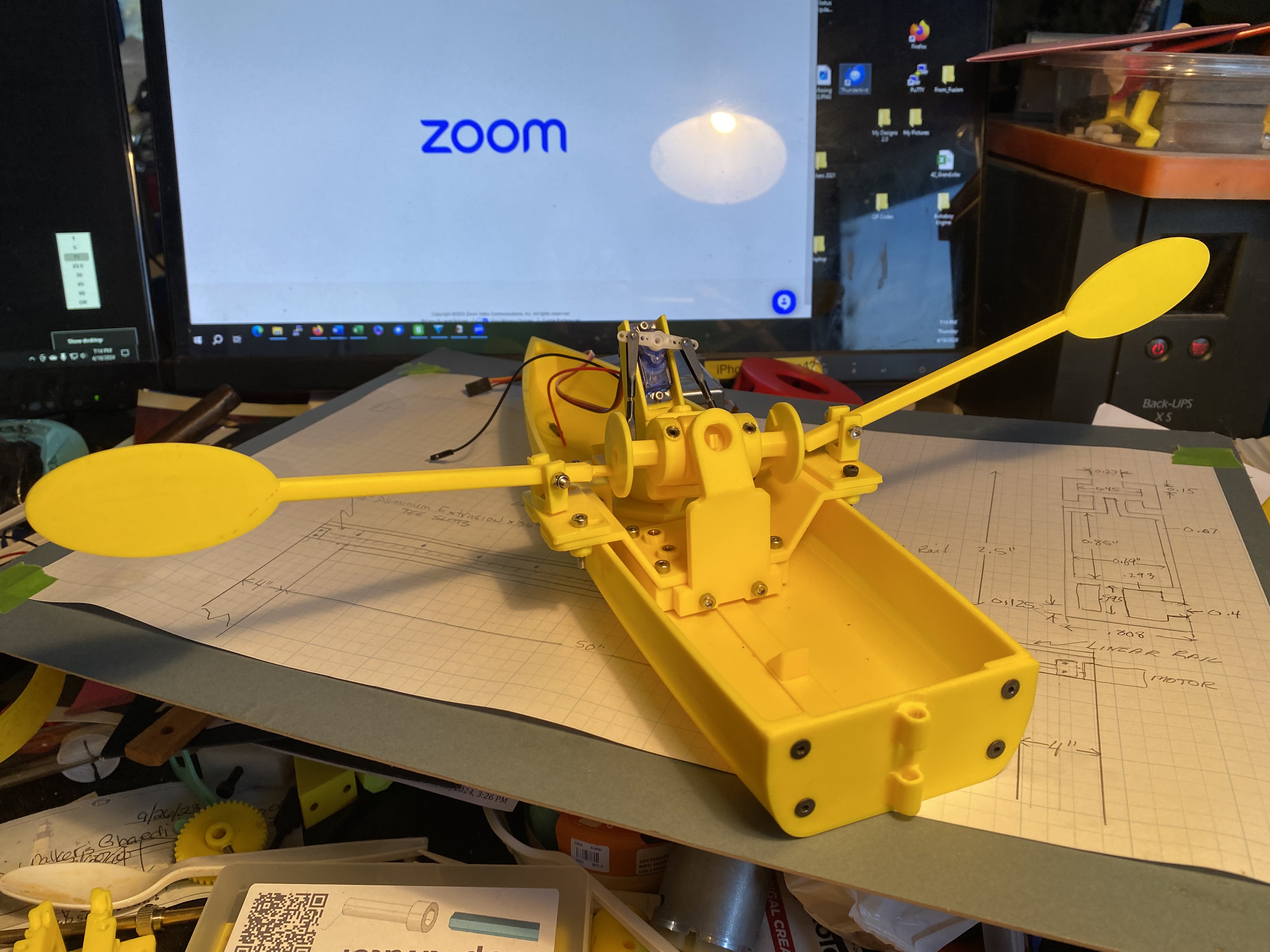 Rowboat Steering Mechanism — miniatura 4