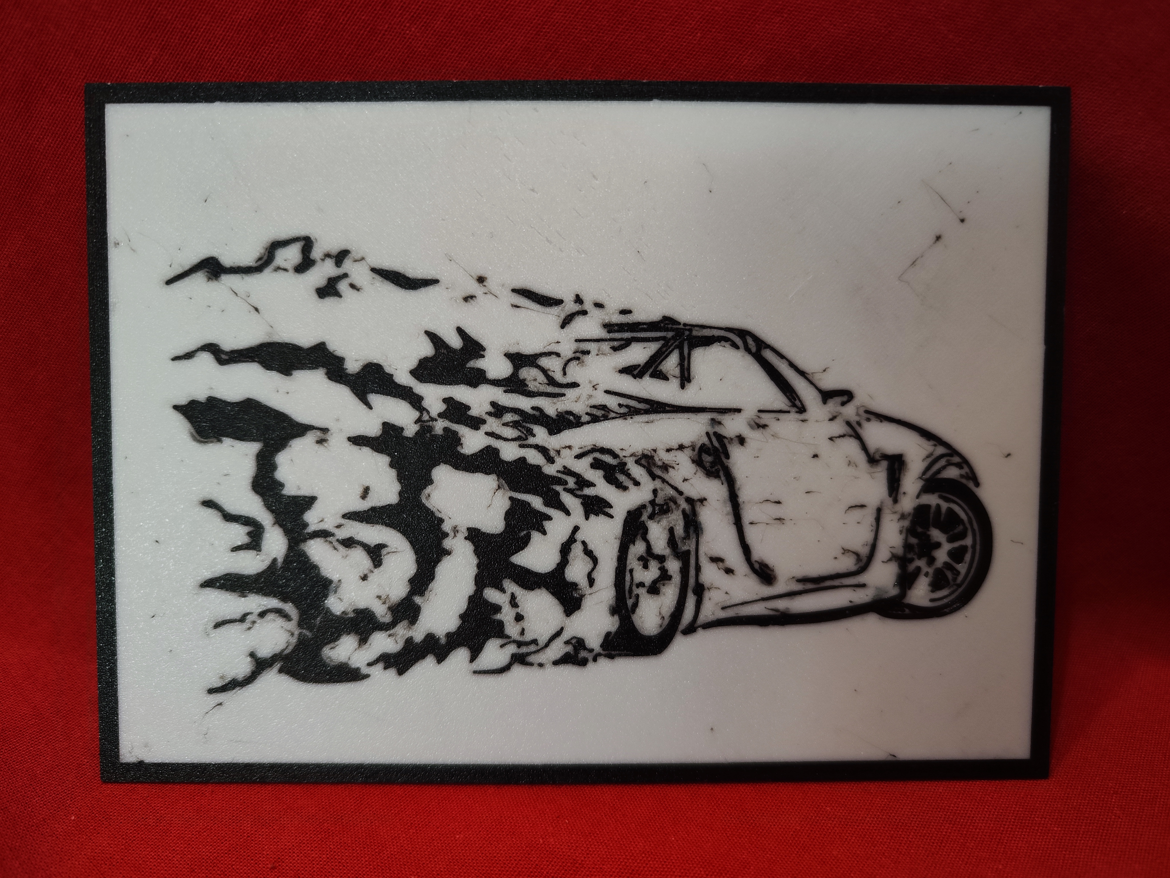 Car in a frame
