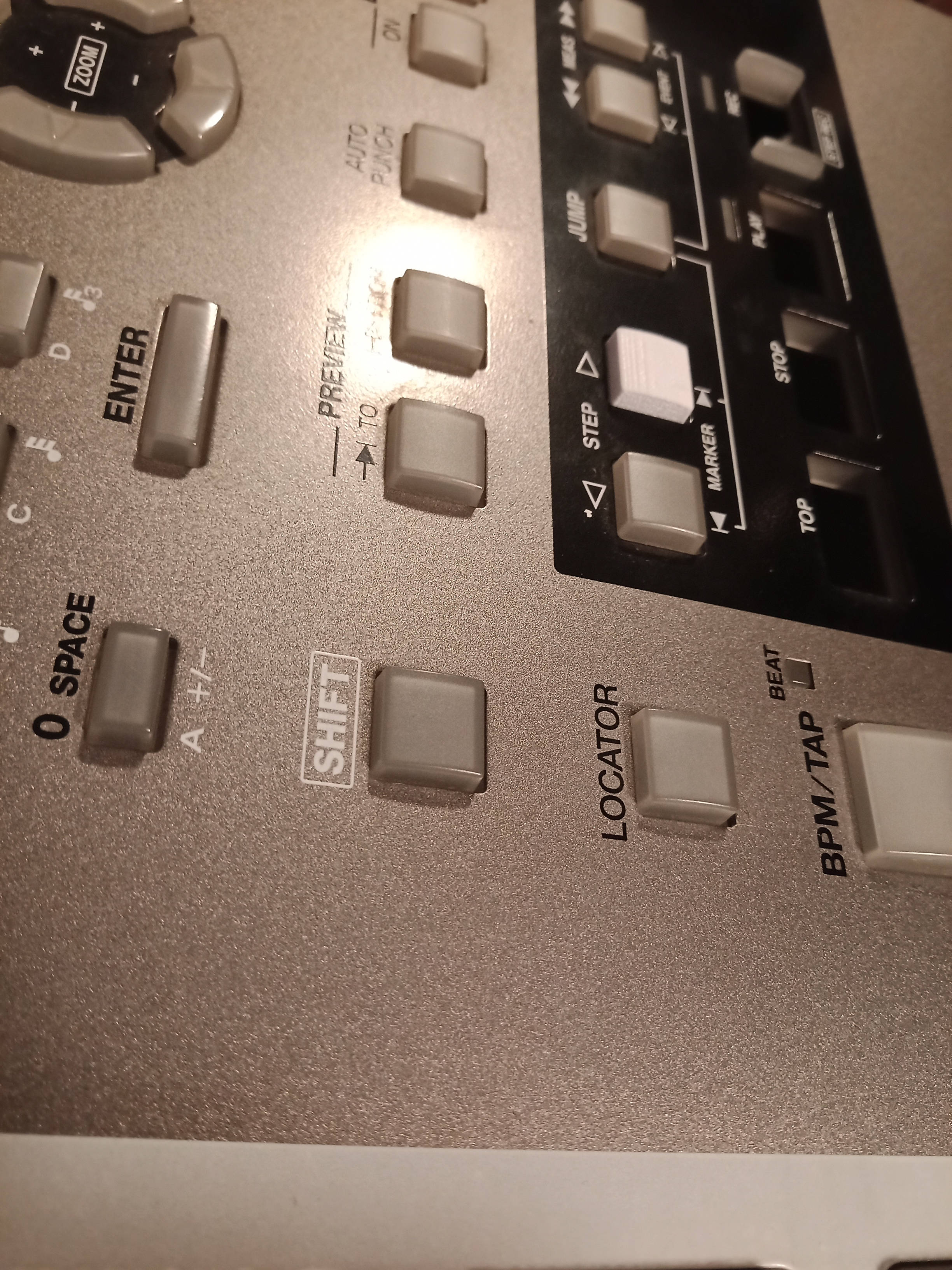 Roland MV8000/MV8800 Step> / Marker> button (only the right hand one)