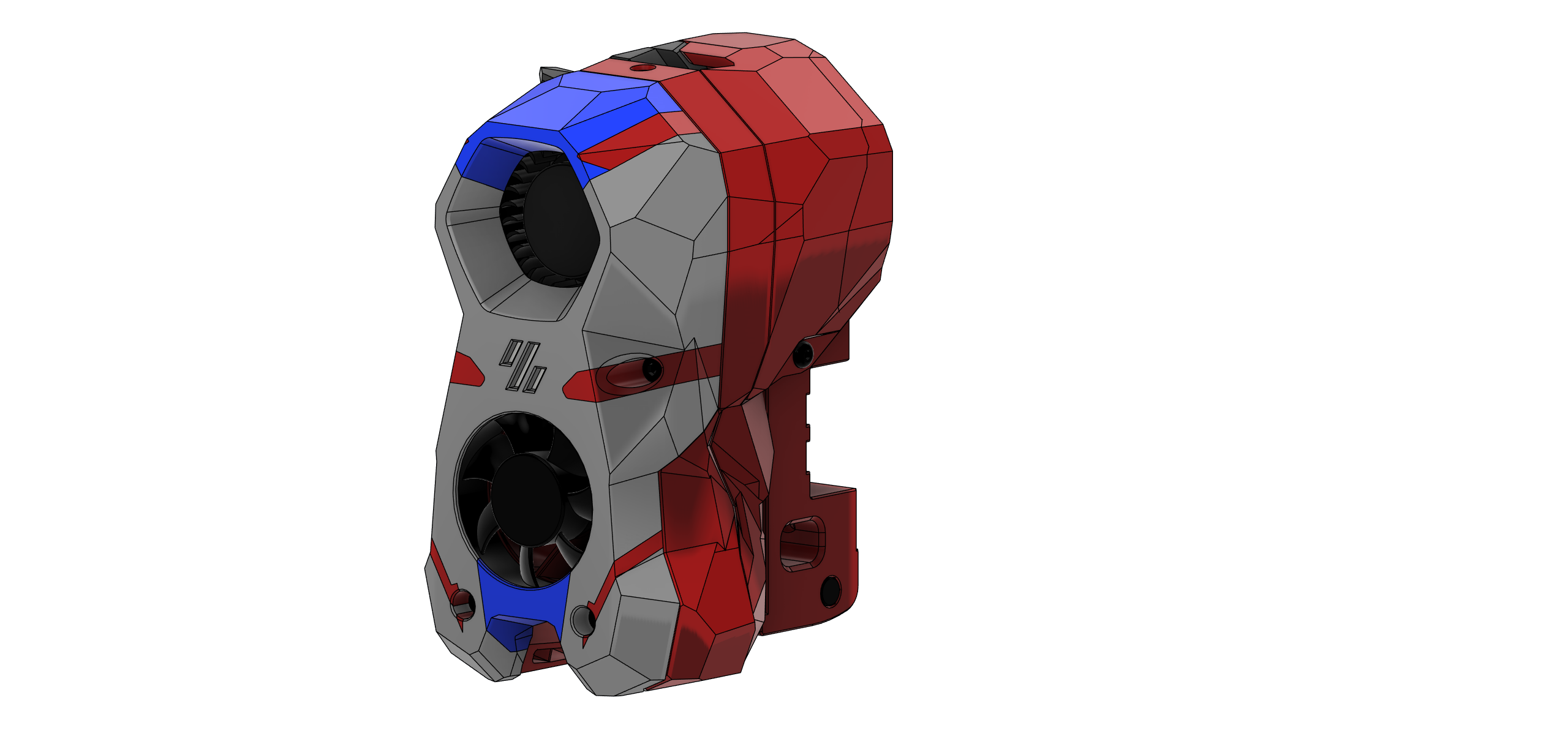 Miniatura 2 do modelo 3D Stealth Burner Faceplate - WarMachine