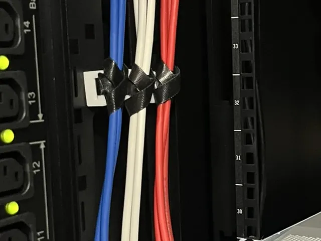 Rack Cable Management – Velcro & Clip Lock