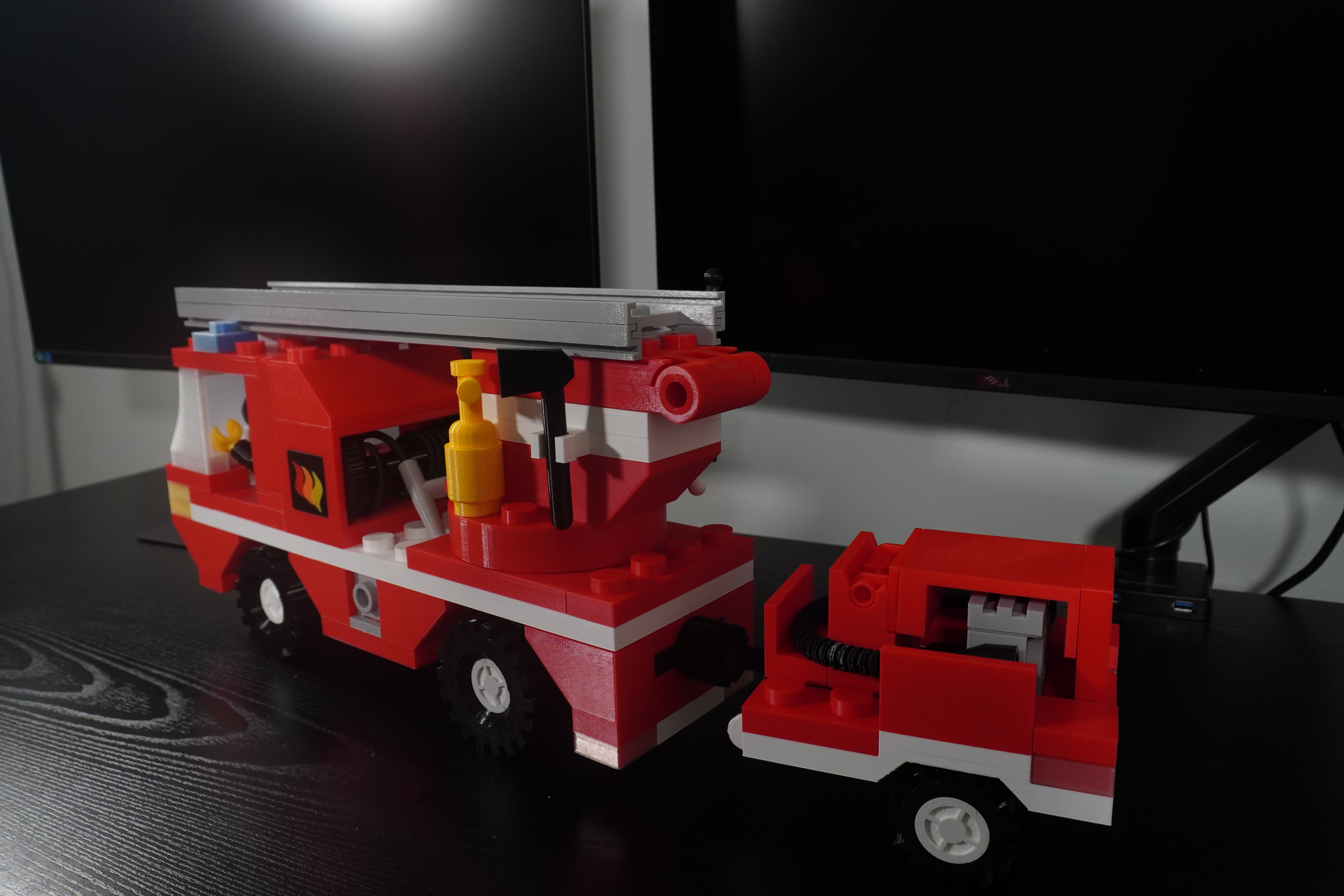 4:1 Lego Inspired Fire Truck
