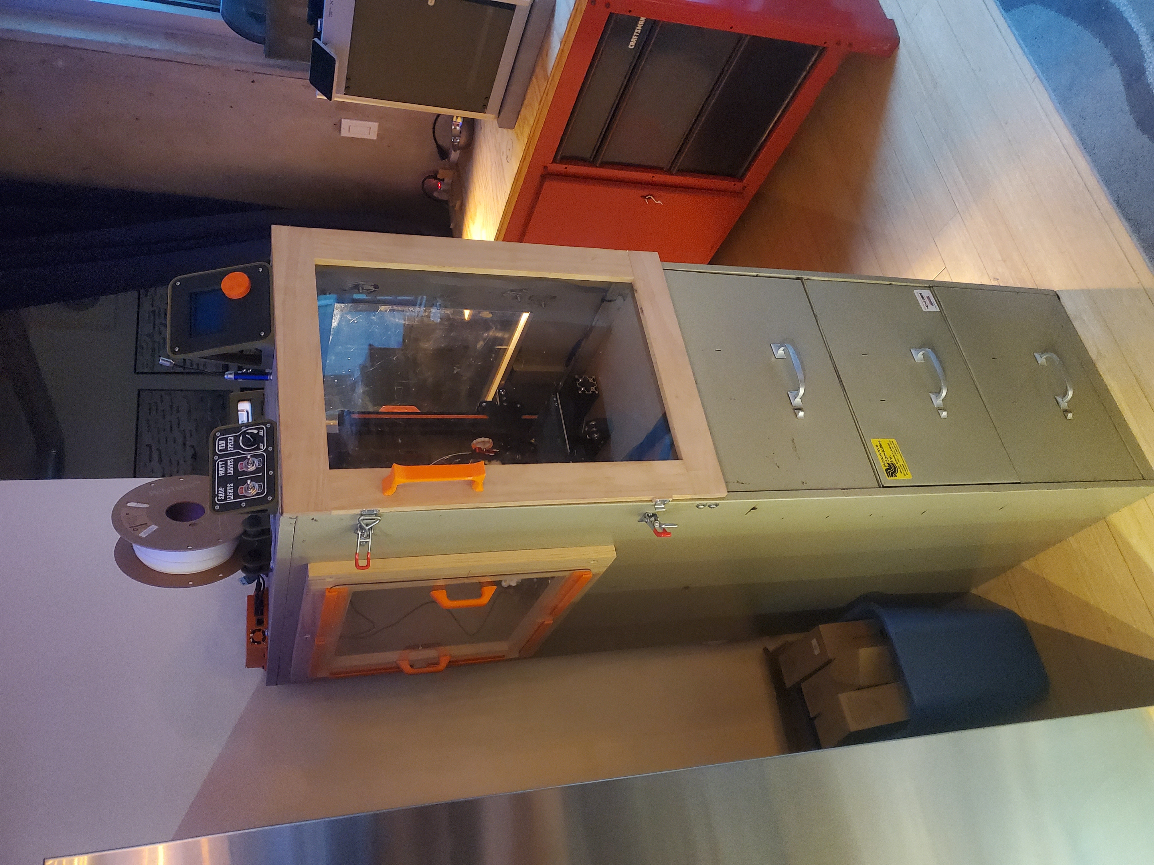 Miniatura 2 do modelo 3D 3D Printer Enclosure Switch Control Panel