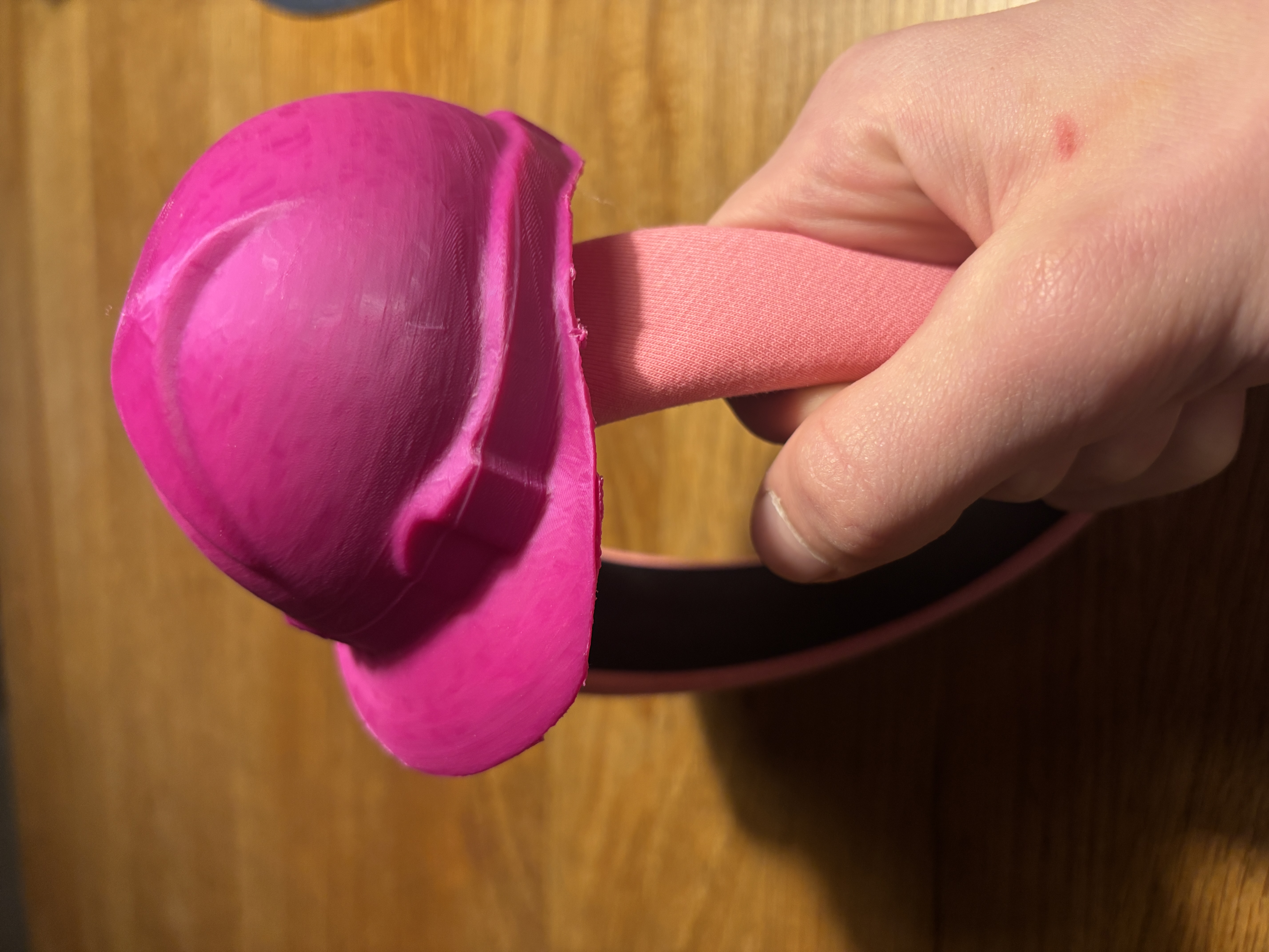 construction helmet for headband