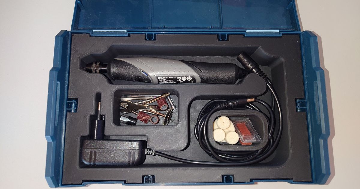 LBoxx Mini Einsatz für Dremel Model 2050 by m.a.g. Download free STL model