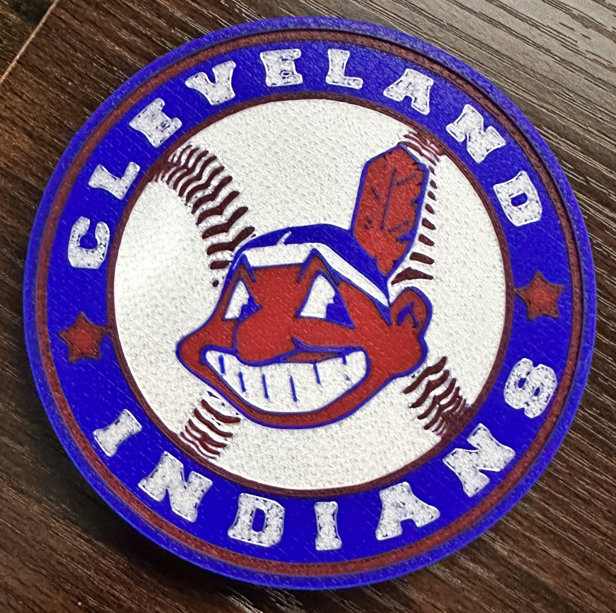 Cleveland Indians Chief Wahoo Coaster