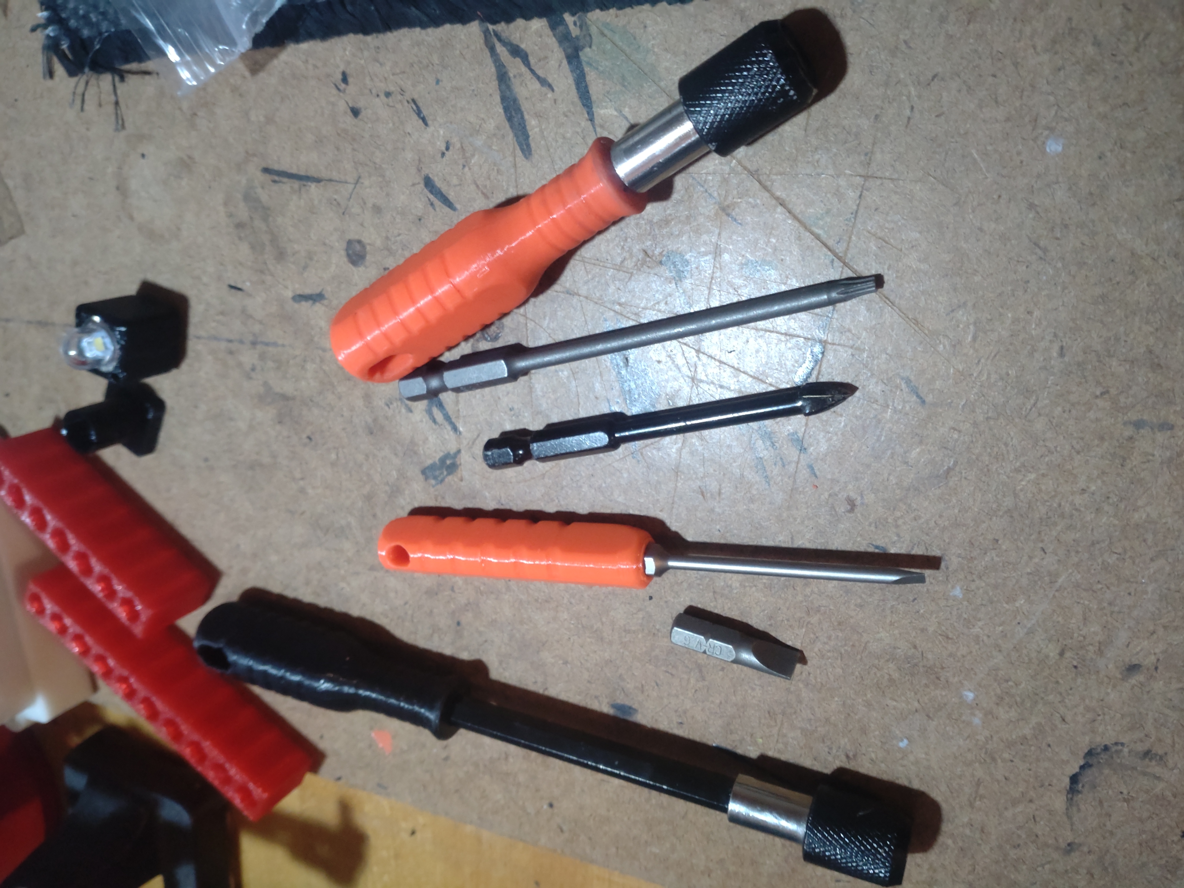 Handle for 1/4" bit holder