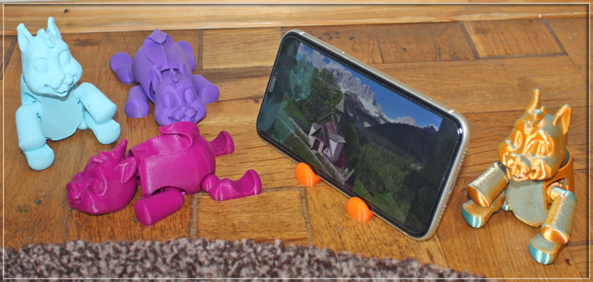 Miniatura 2 do modelo 3D Flexi Squirrel Phone Stand