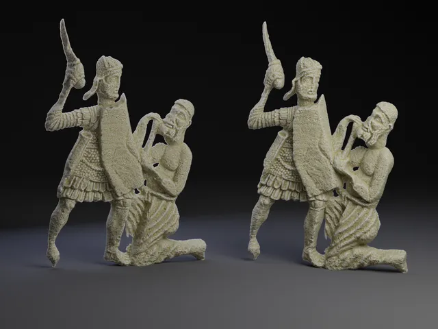 Roman legionnaire fighting  Dacian
