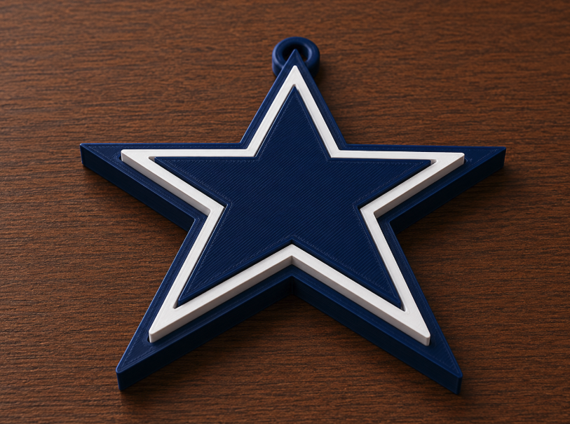 Cowboys Oversized 3D Fan Logo Pendant