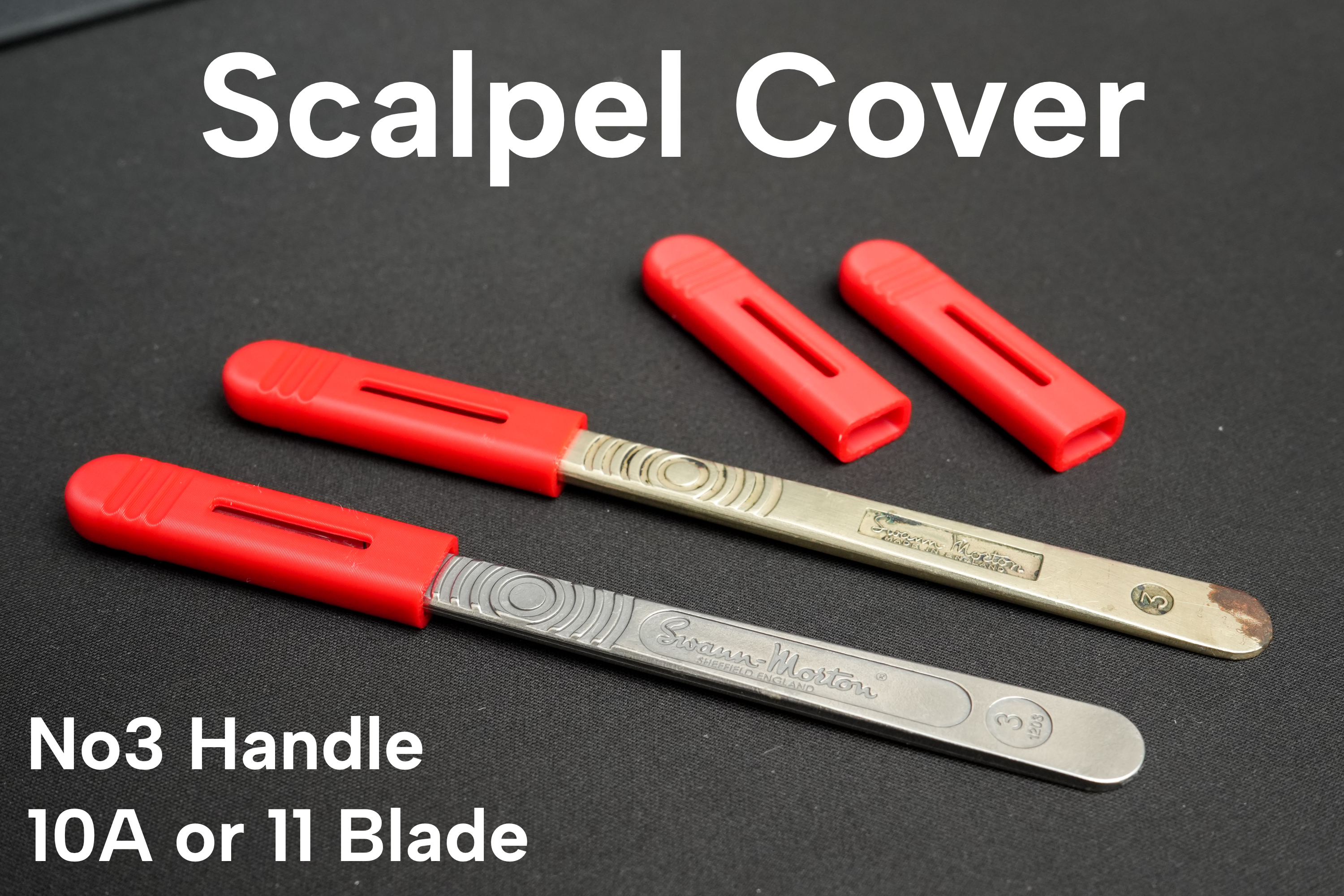 Scalpel Cover for Swann No.3 Handle and Blade No. 10A