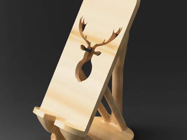 Phone holder with generative design supports