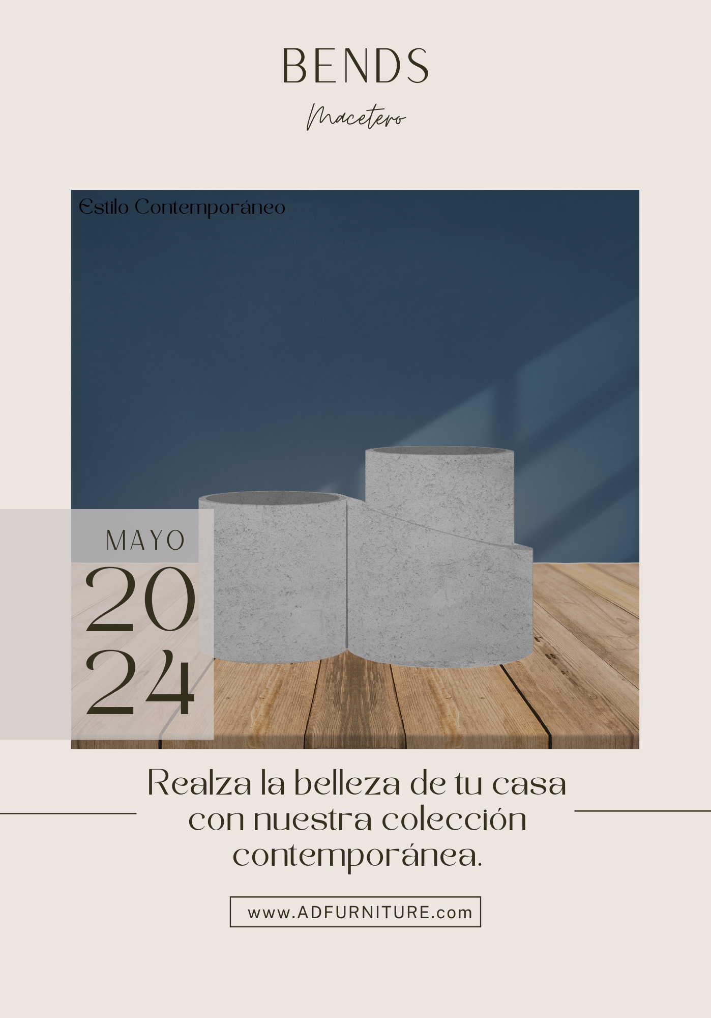 Macetero Curvo