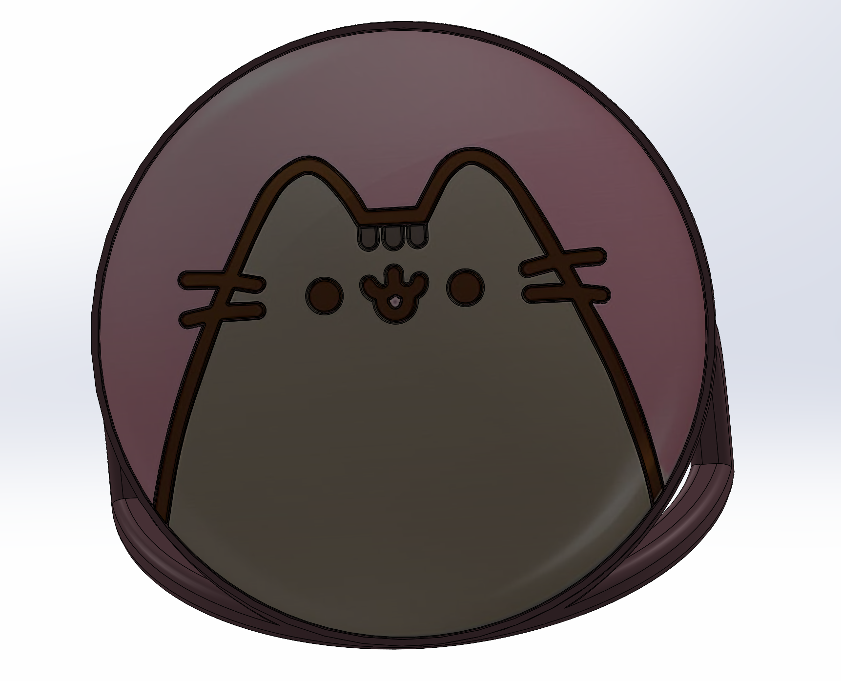 Pusheen cat logo model by Joanna Su | Download free STL model ...