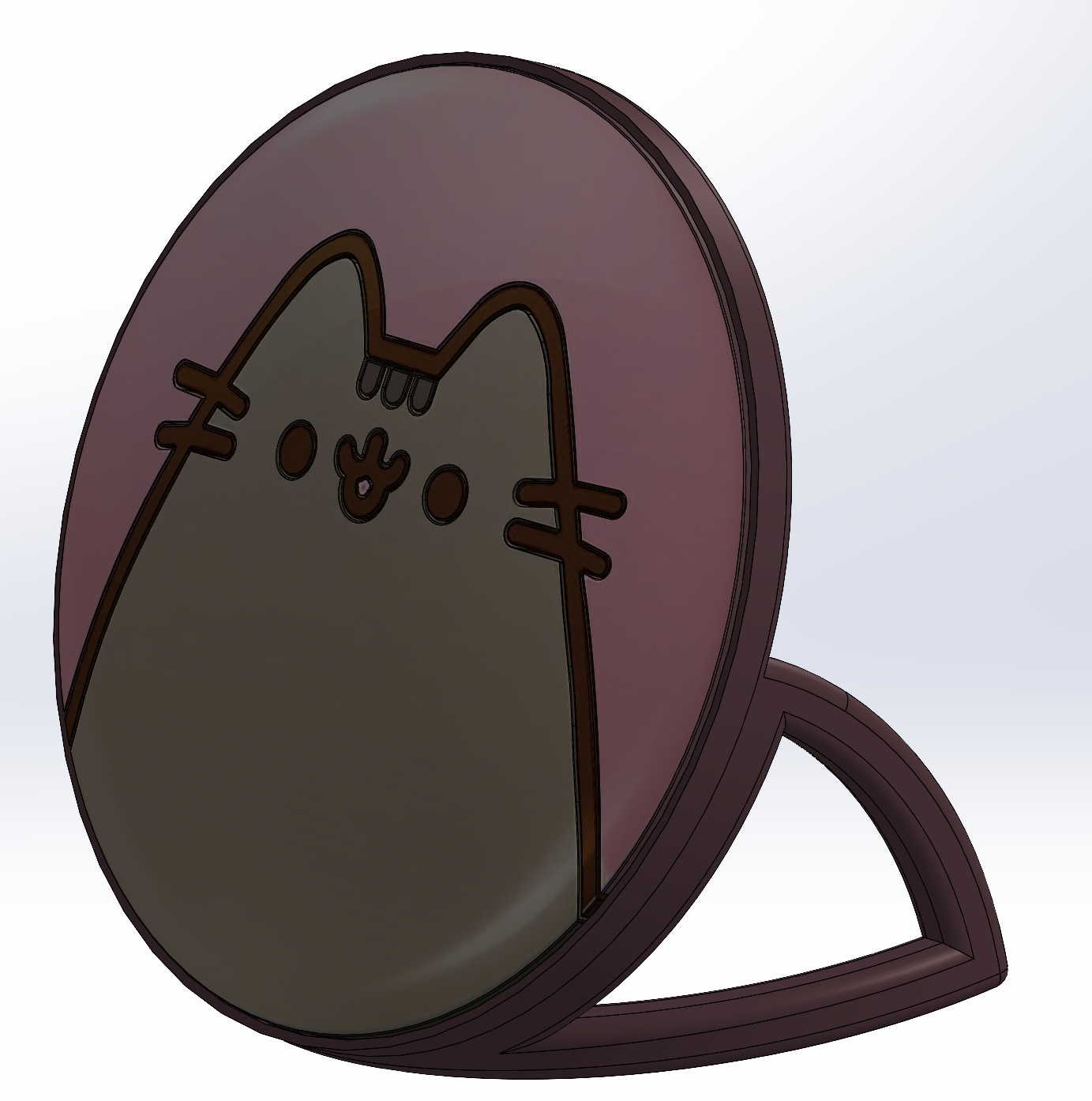 Pusheen cat logo model by Joanna Su | Download free STL model ...