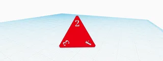 Triangular dice 4