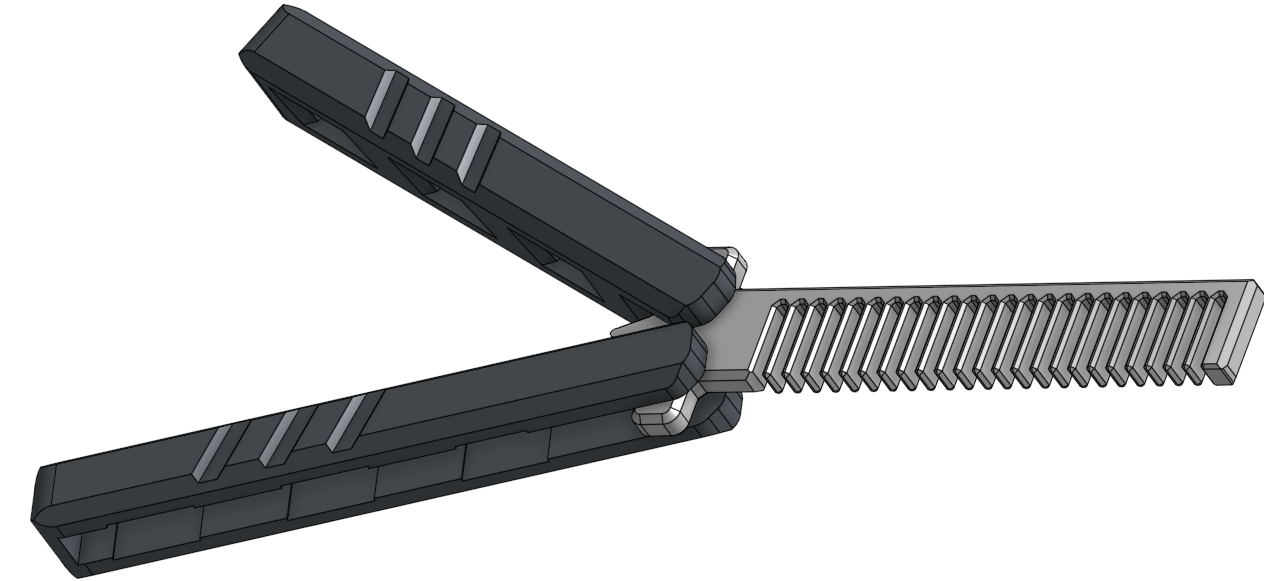 3D Printable Butterfly Comb by T 3D Download free STL model 3D Printable Butterfly Comb by T 3D Download free STL model