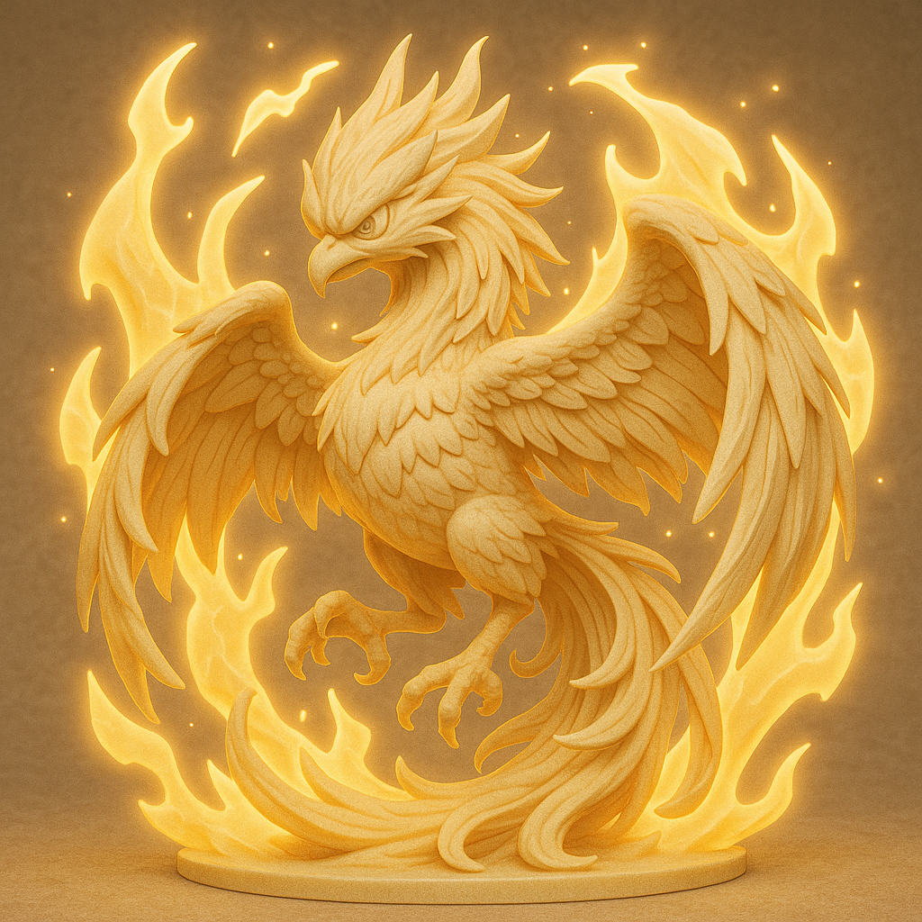 Anime Phoenix Sculpture