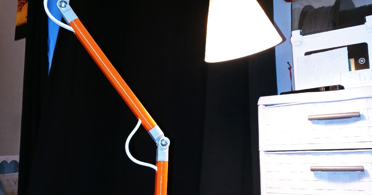 Articulating C-Clamp Desk Lamp by jSamz12 | Download free STL model ...