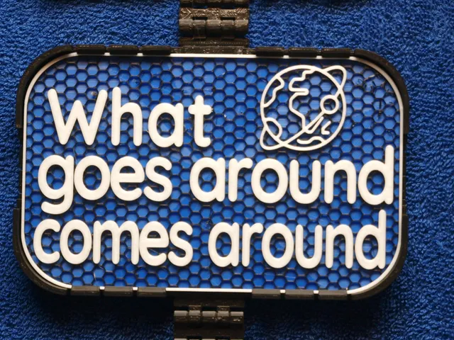 What goes around comes around sign
