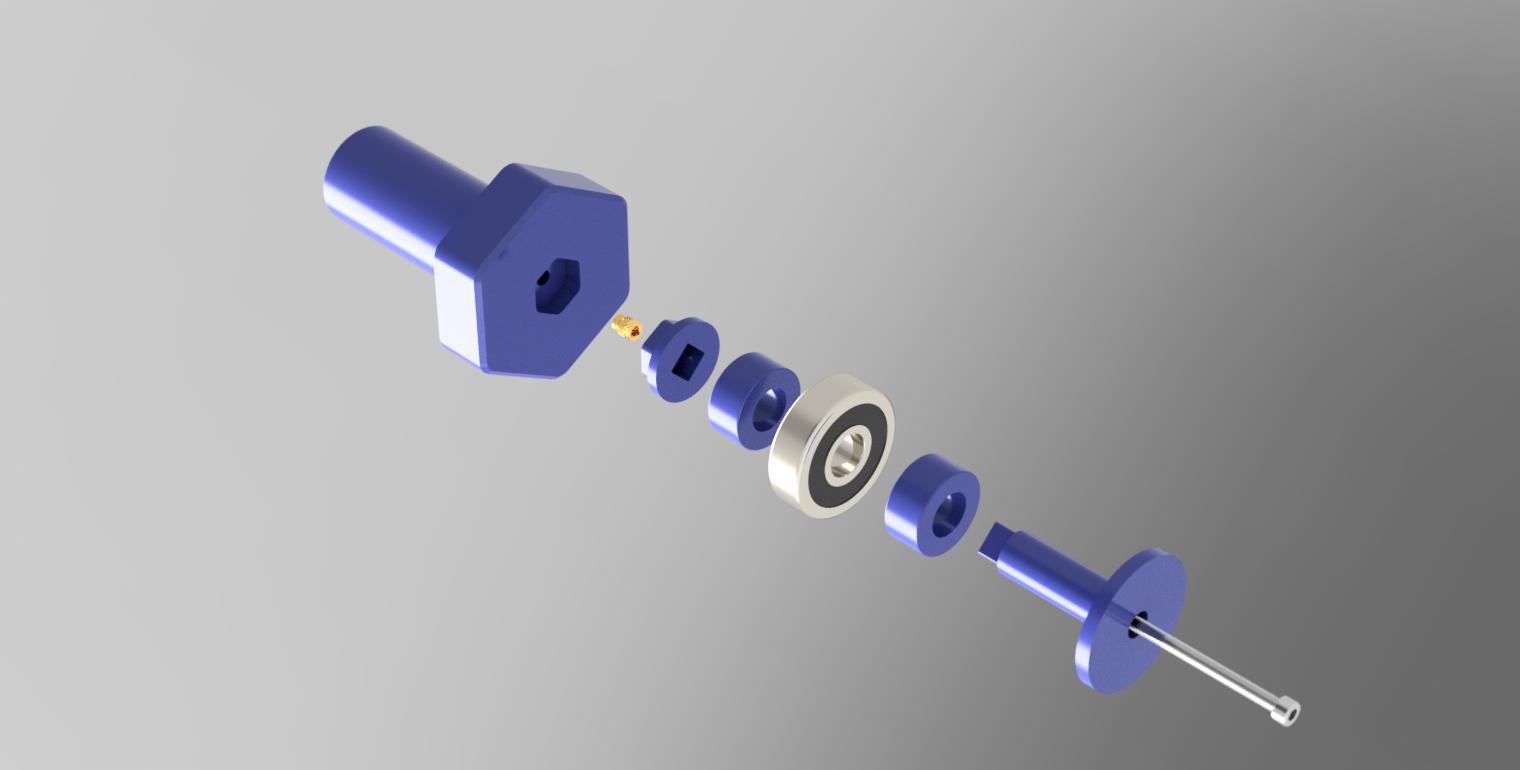 Modified Donor Spool Holder with Bearings
