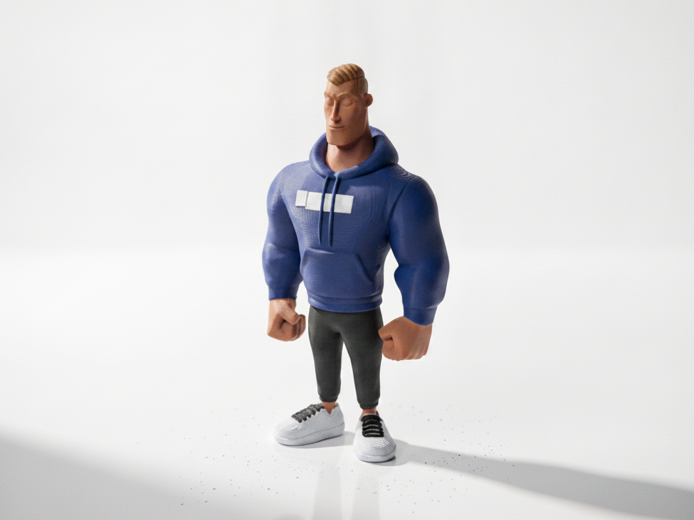 Buff Cristiano Ronaldo Figurine Sports 3D Printable