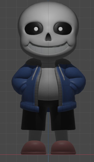 Sans Undertale Model by Luigisfine | Download free STL model ...