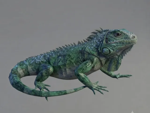 Low Poly Iguana