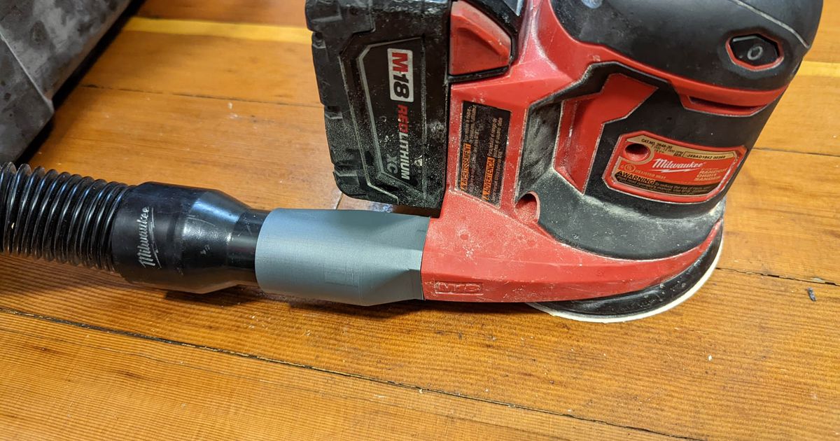 vacuum adapter for Milwaukee random orbit sander by tedder Download