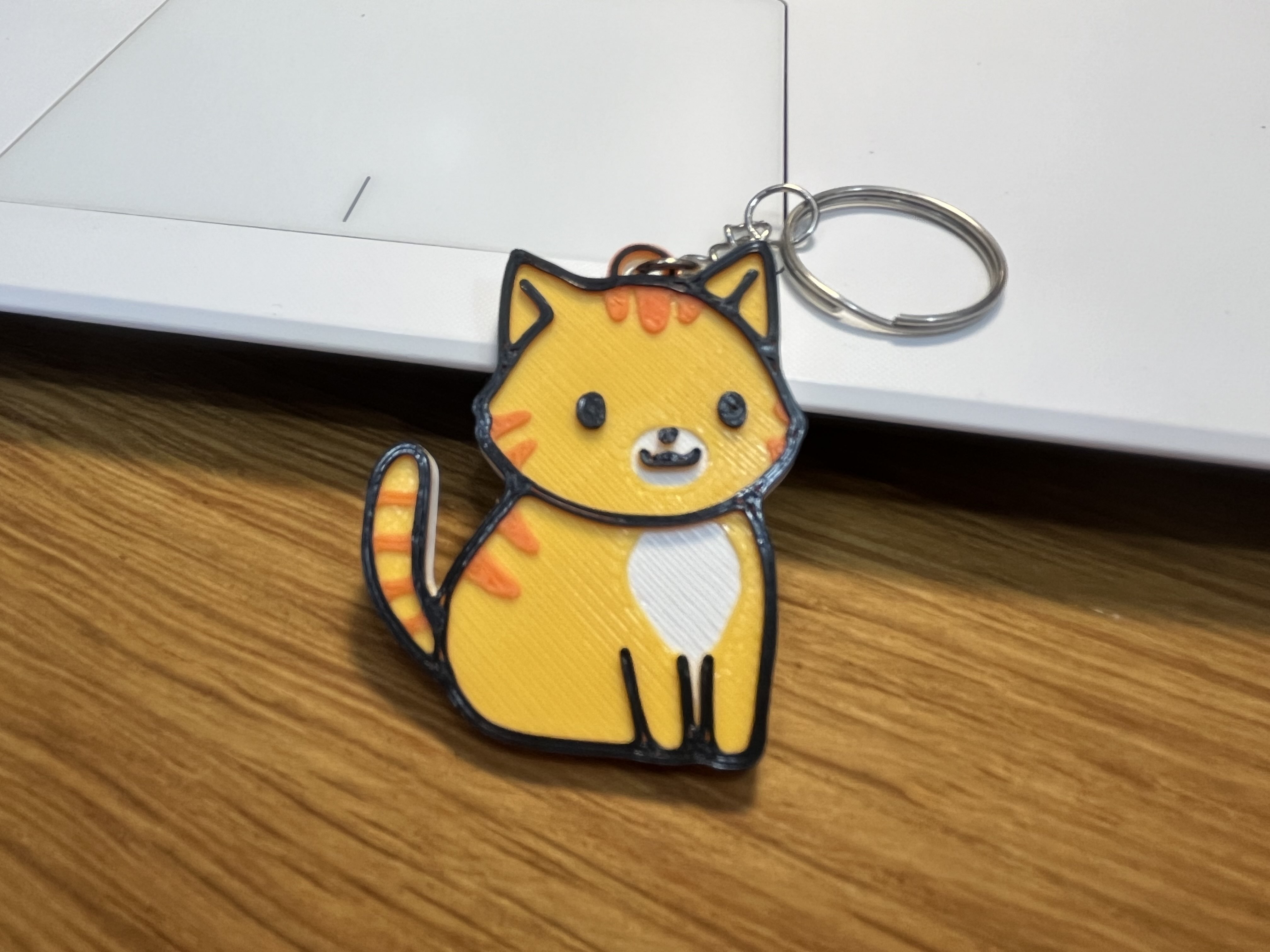 Cute Orange Cat Keychain By Aztairya Download Free Stl Model