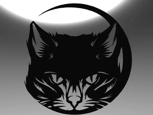 line art cat , wall art cat, 2d art cat, cat, kitten, le chat, wall cat, cat decoration, feline, cat painting