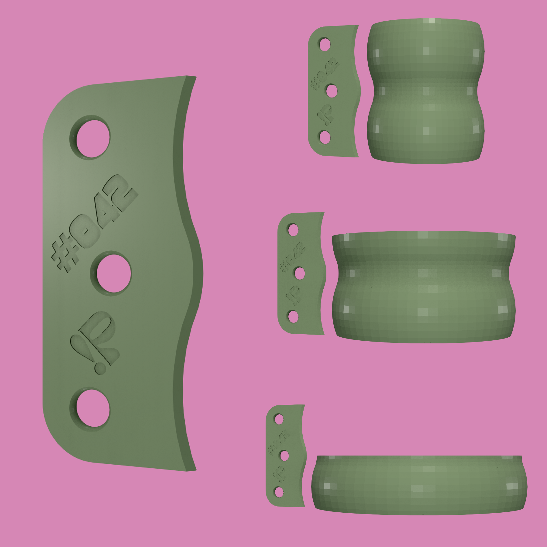 Pottery rib tool #042