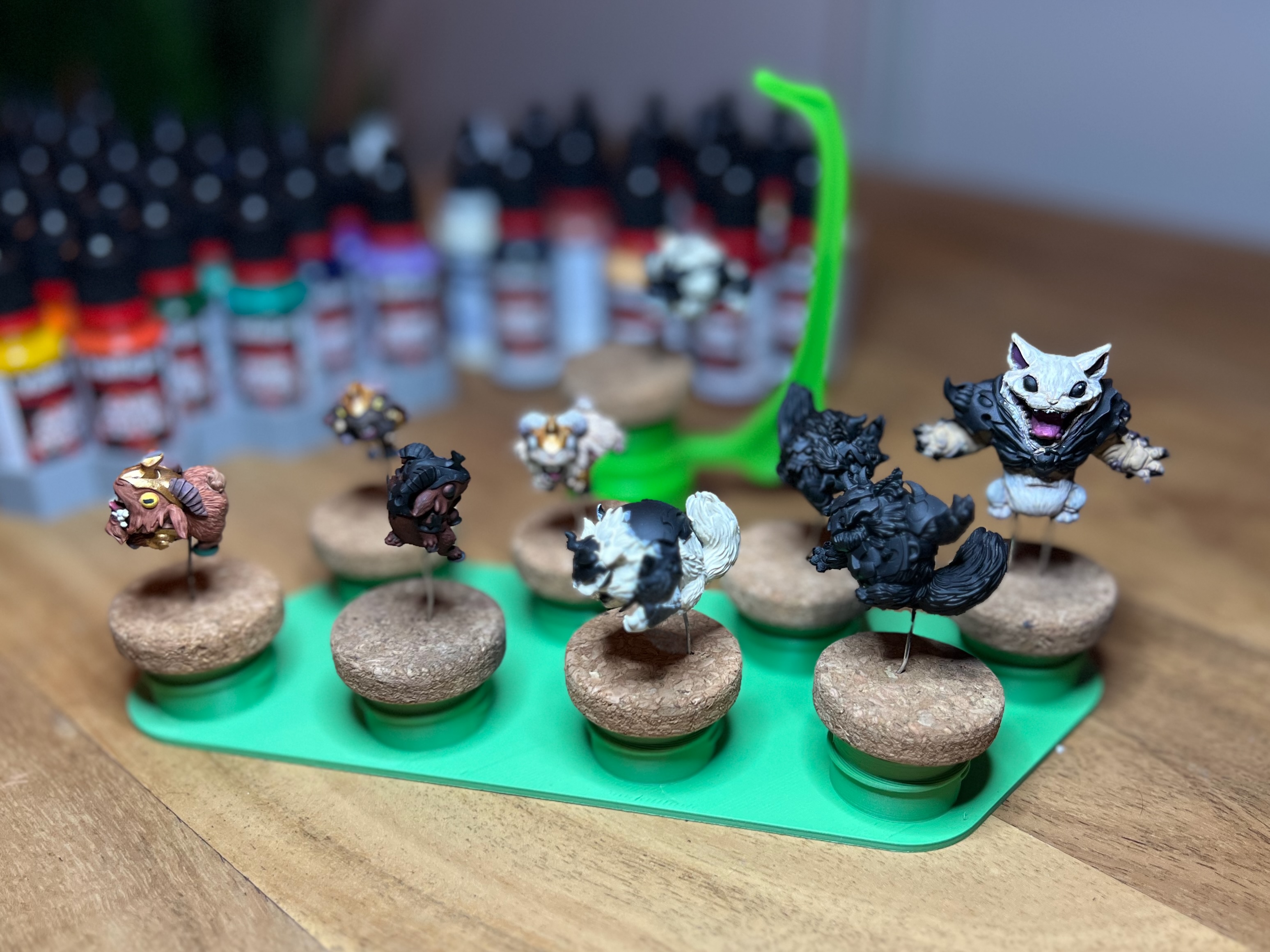 Cork & Bottlecap Stand for Game Envy Hobby Holder