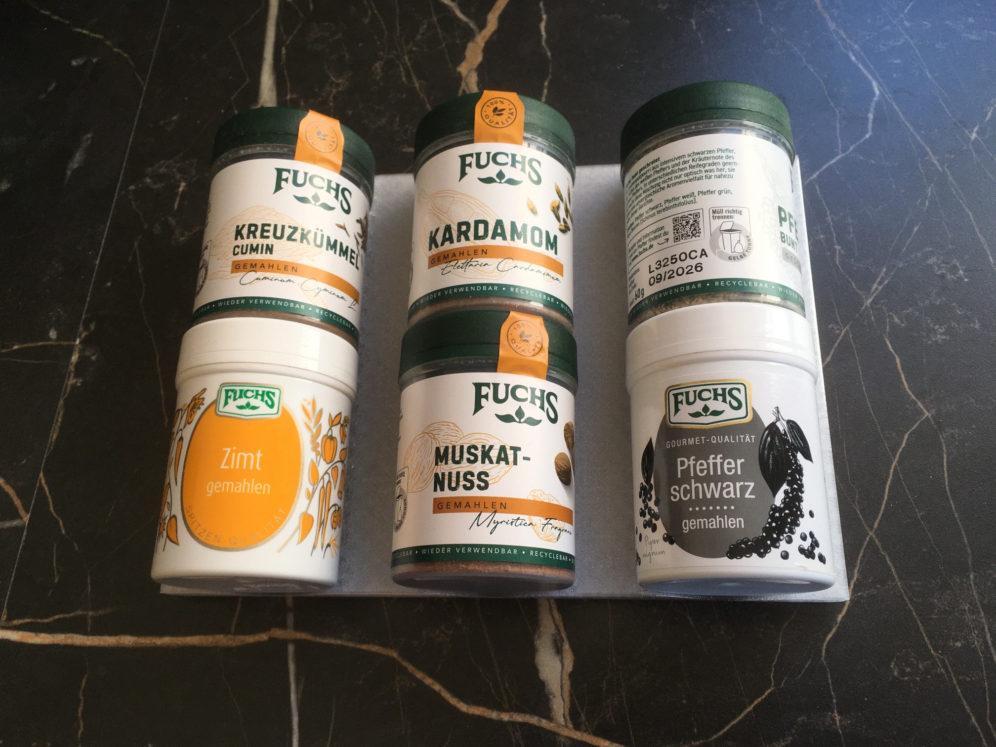 Drawer inlay for spice containers (Fuchs)