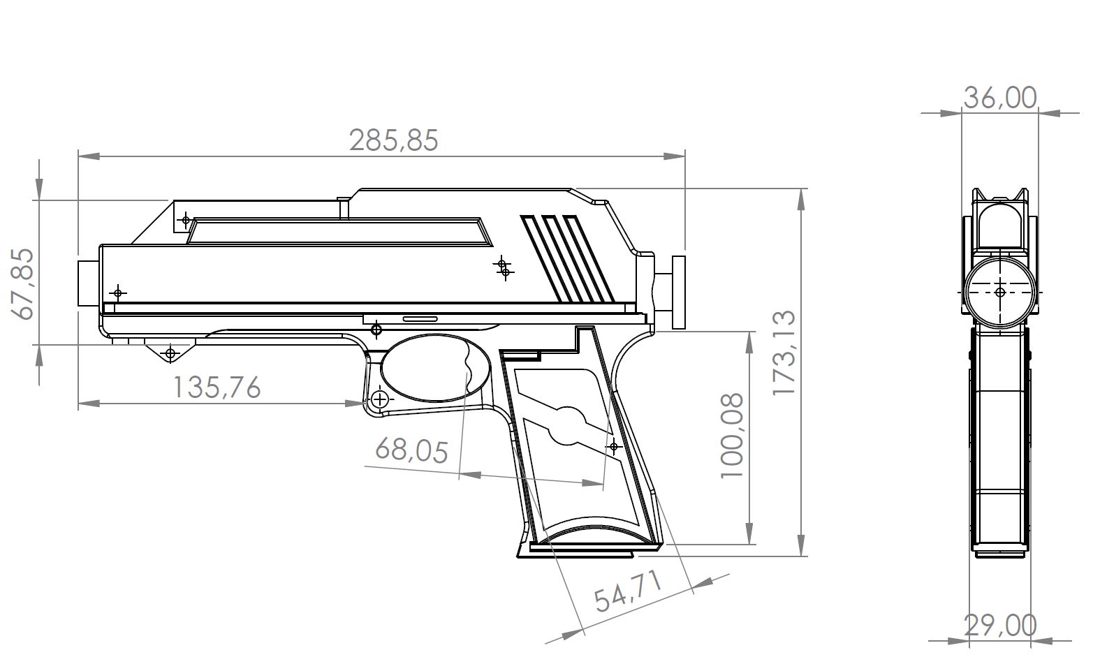 DC-17 CLONE TROOPER SIDEARM — miniatura 3