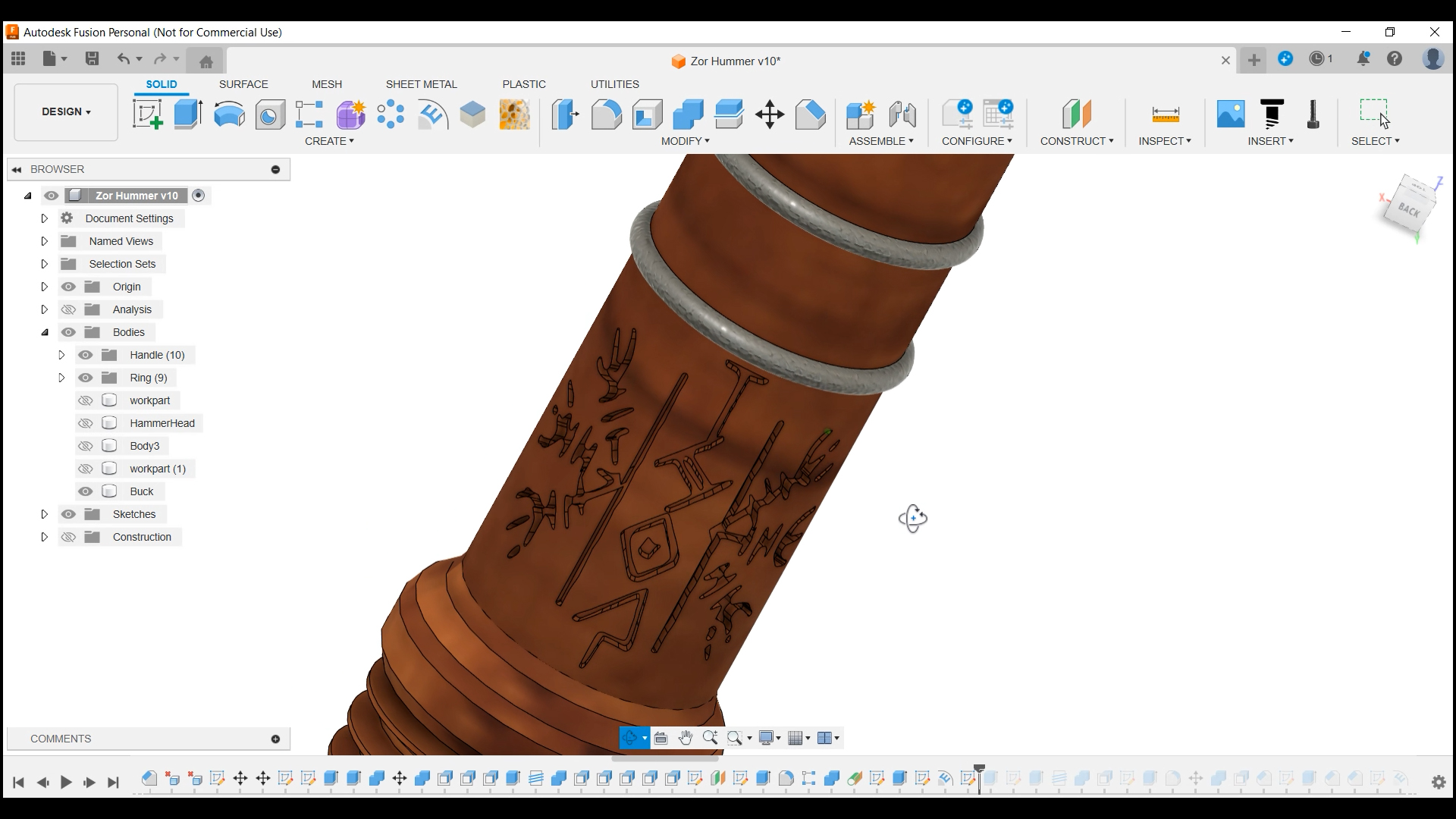 Miniatura 11 do modelo 3D Mini Thor Hammer (Mjölnir)