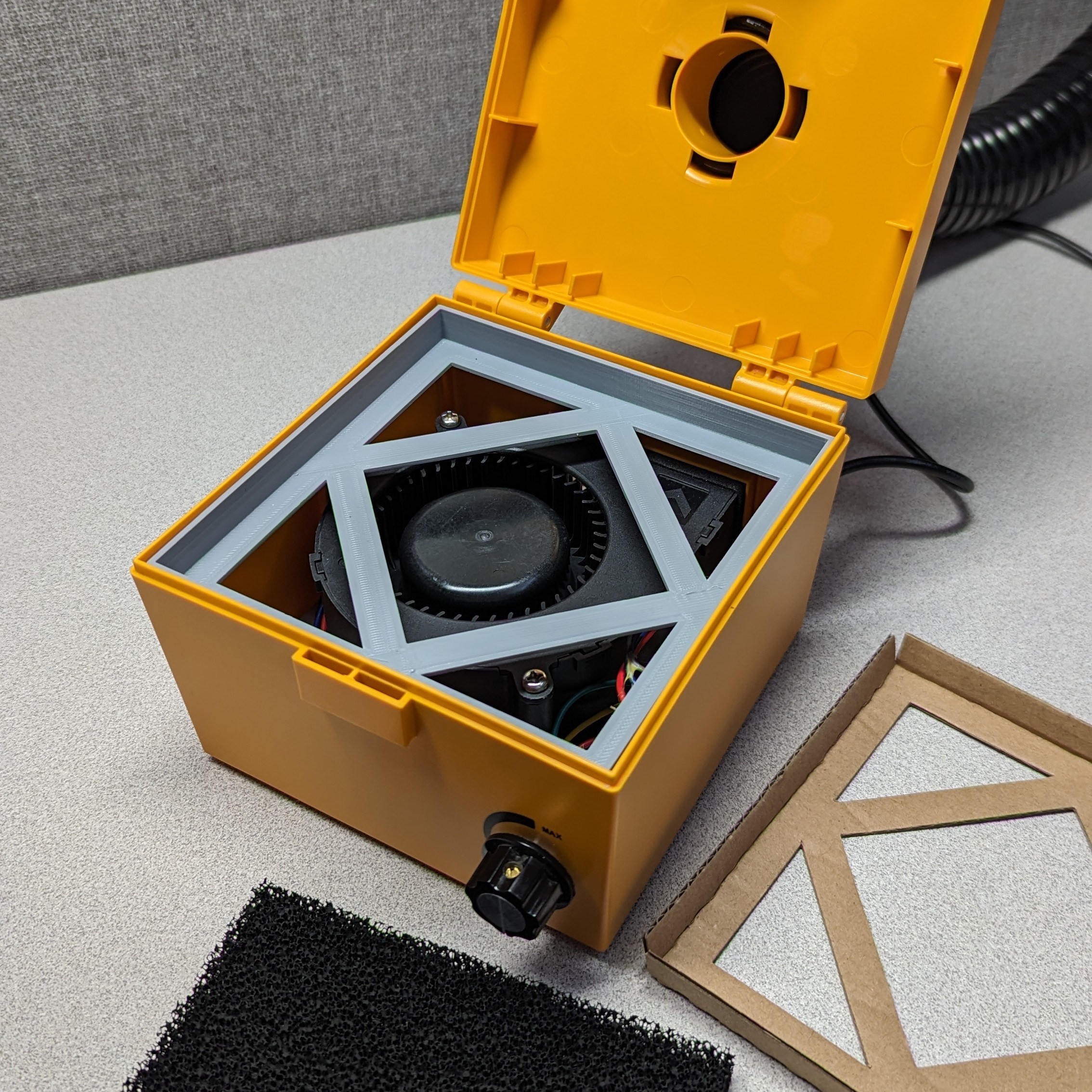 Kotto Fume Extractor Filter Housing by Mad Mod Labs | Download free STL ...